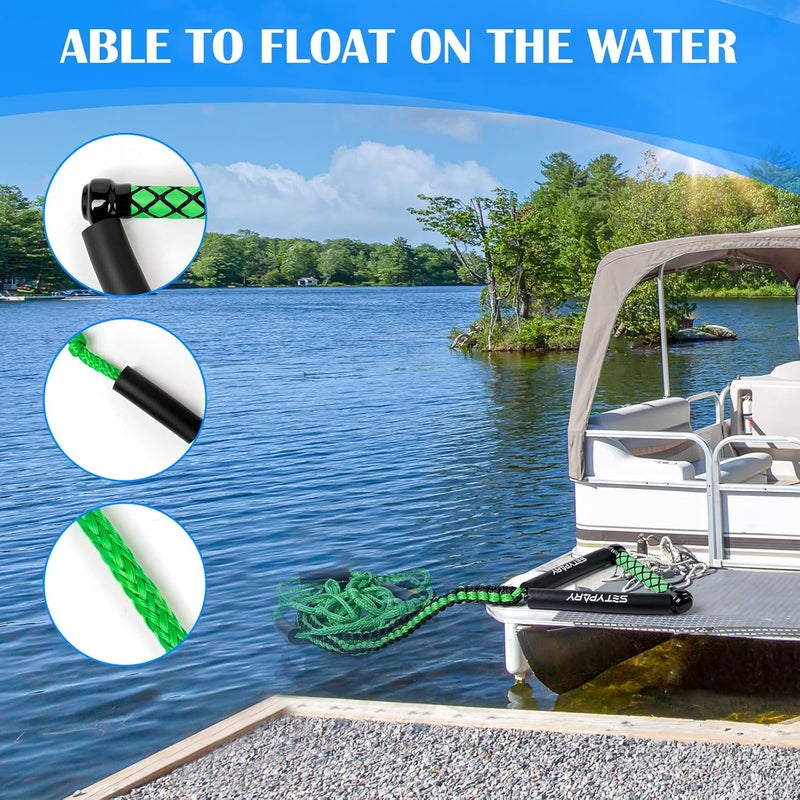 SETYPARY 25ft Wakesurf Rope and Handle, Floating Wake Surf, 6 Section Removeable Surf Tow - Image 5